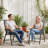 Outdoor Patio Chairs Set Of 2 Stackable Portable For Deck, Garden, Camping And Travel-1550151002