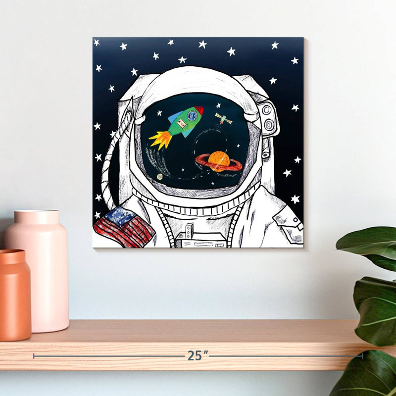 Oberle Looking At The Galaxy I, 16" H x 16" W
