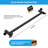 16 Inch Shower Extension Arm Shower Head Extension Adjustable Height Angle Steel Shower Extender Arm-107879517