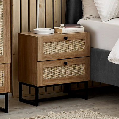 Bourges 50cm W Manufactured Wood Bedside Table