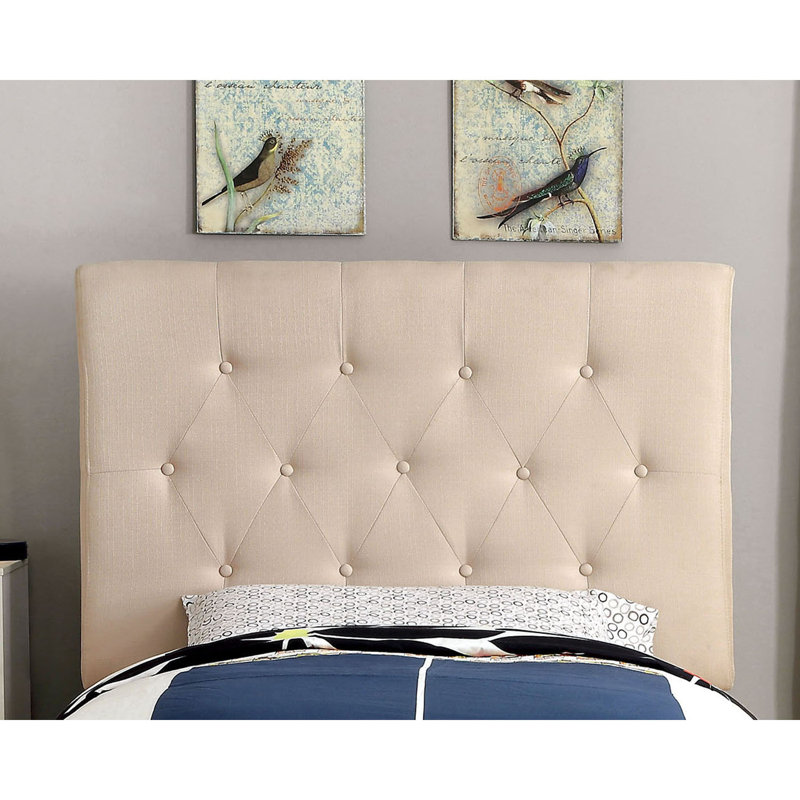 Tussey Upholstered Panel Headboard, Twin, Ivory