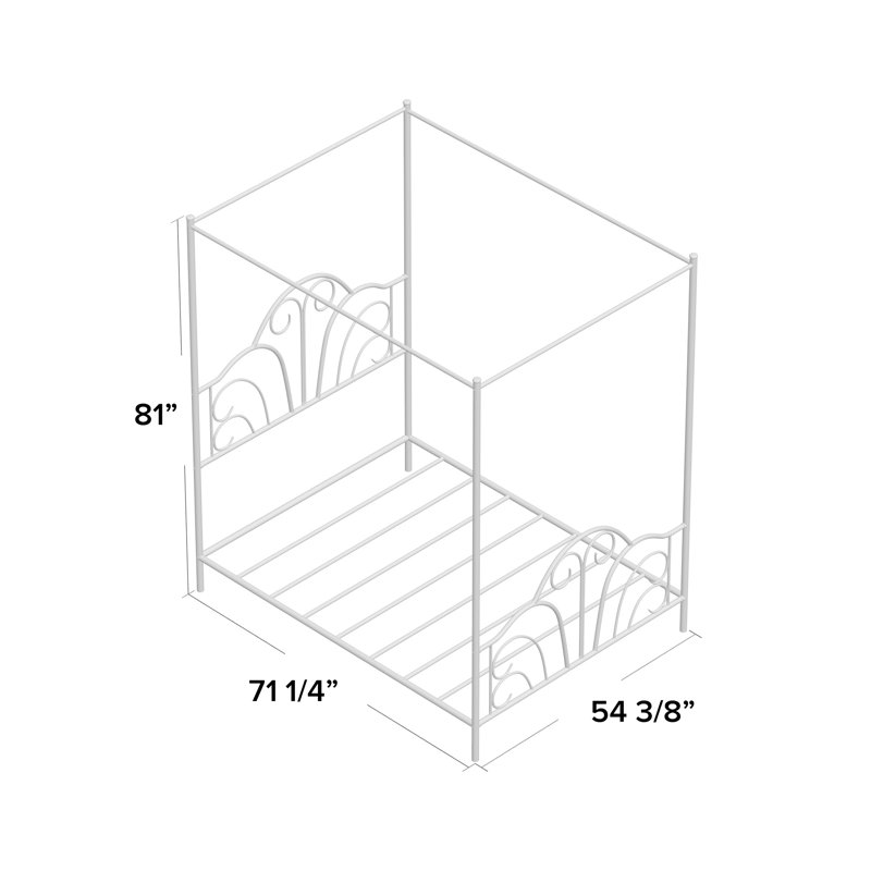 Ishah Metal Canopy Bed
