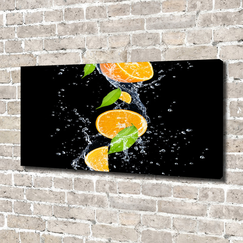 Oranges And Water - Wrapped Canvas Print