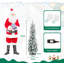 Lighted Artificial Pine Christmas Tree-1392377024