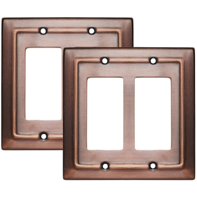 Architectural 2-Gang Rocker Standard Wall Plate