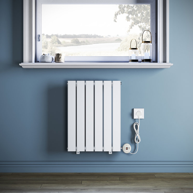 60*5.8cm, Smart WiFi-Enabled Electric Radiator Flat Panel with Intelligent Heating Control, 60cm H x 45.2cm W x 5.8cm D 