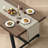 Industrial Dining Table For 6-8 People, 71" Rectangular Brown  Kitchen Table With Sturdy Metal Frame-1648798511