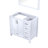 Dark Grey Bath Vanity 36 in. W x 22 in. D, Left Offset and 34 in. Mirrors-1358691012