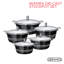 SQ Professional Metallic 5 - Piece Non-Stick Aluminium Cookware Set- Induction Ready-1316274052