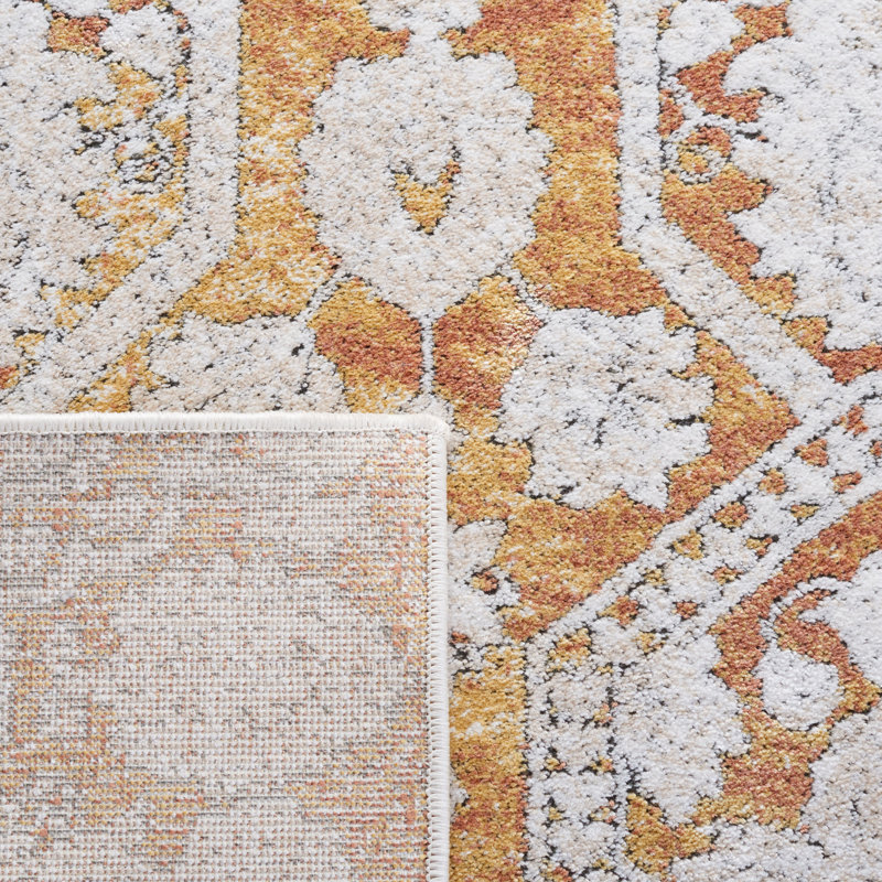 Tapis oriental en viscose Phillipston, Rectangle 5 pi 1 po x 7 pi 6 po