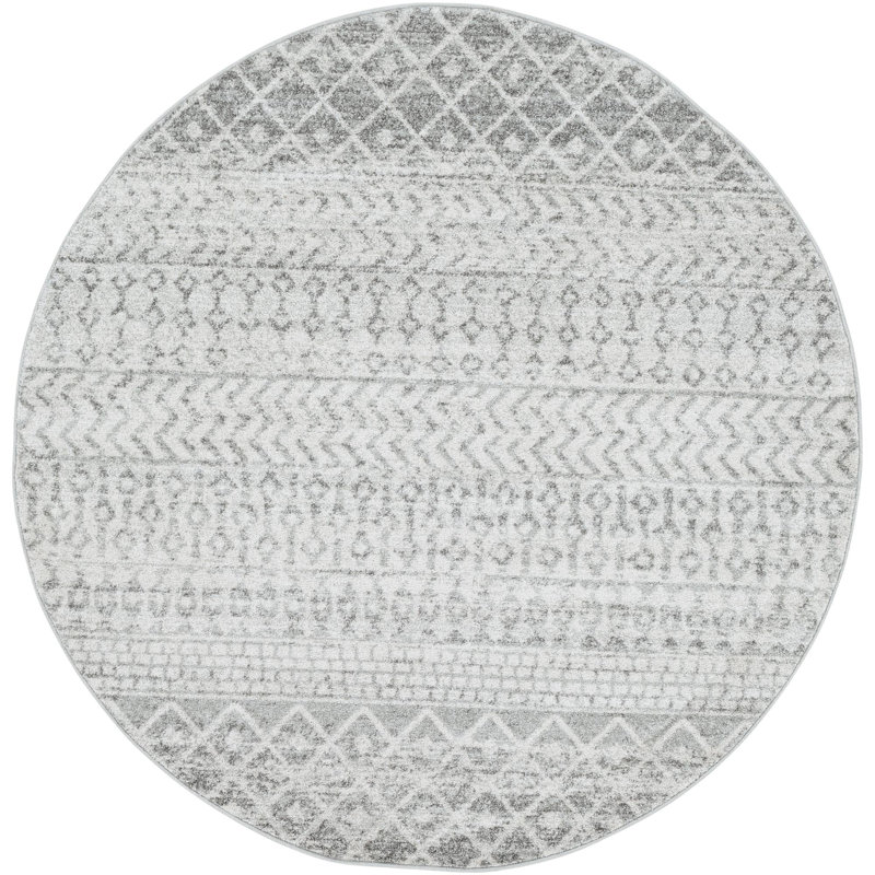 Warkentin Geometric Indoor Rug, Round 4'
