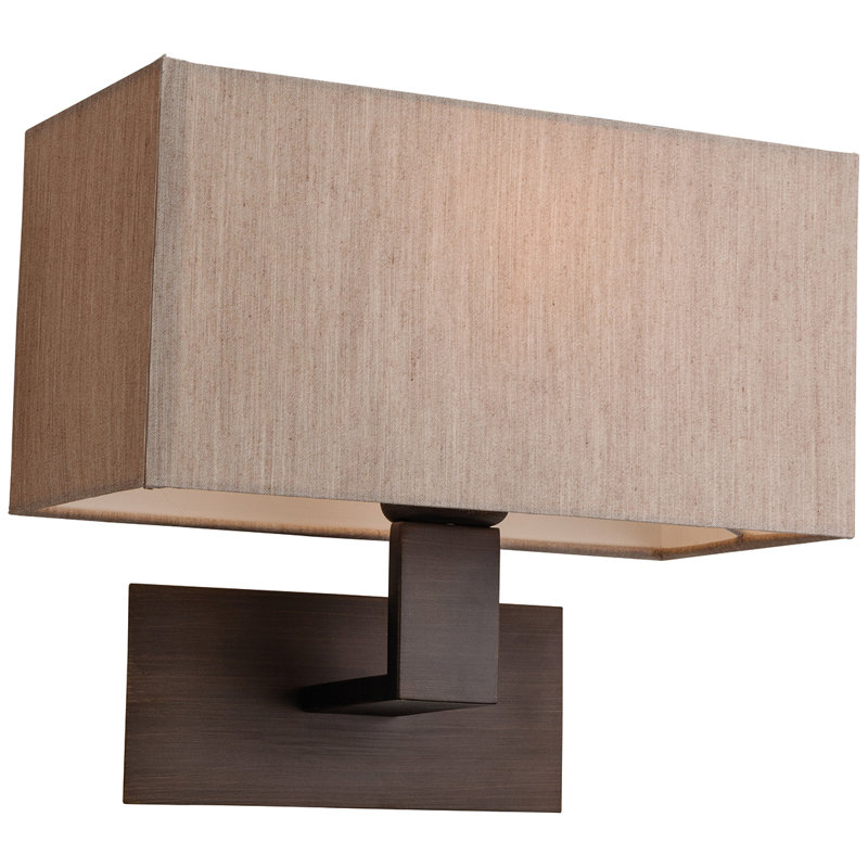 Prince Armed Sconce, Brozne, Oyster