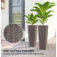 Boîtes à fleurs, ensemble de 2 pots à fleurs, pots à fleurs hauts