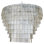 Oval Venini Smoke Murano Glass Light Tiered Chandelier