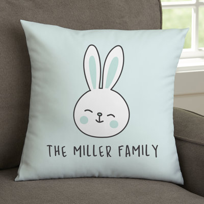 Coussin personnalisé 14 "Bunny Family