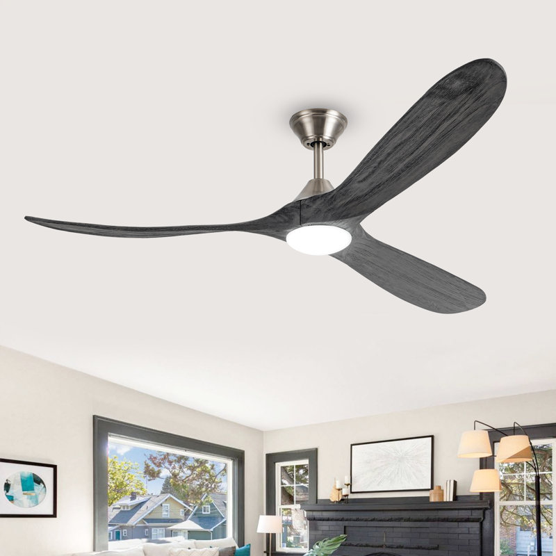Christela Netrapal Ceiling Fan with LED Lights, 60"