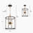 Marval 4 - Light Dimmable Lantern Cylinder Chandelier