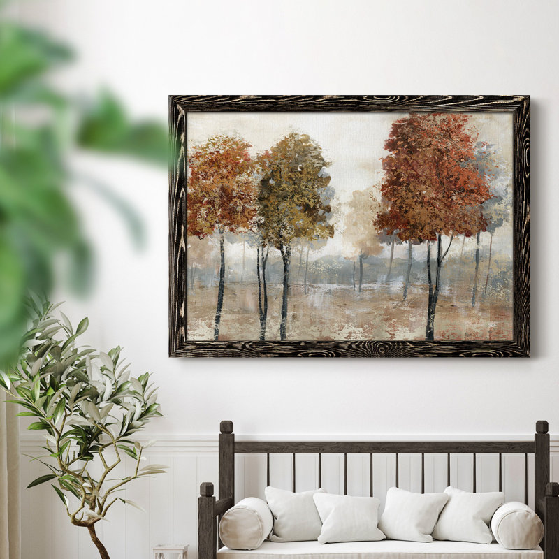 Trees of Copper Mountain - Peinture sur toile encadrée, H 31,5 po x l 23,5 po x P 1,5 po, Noir