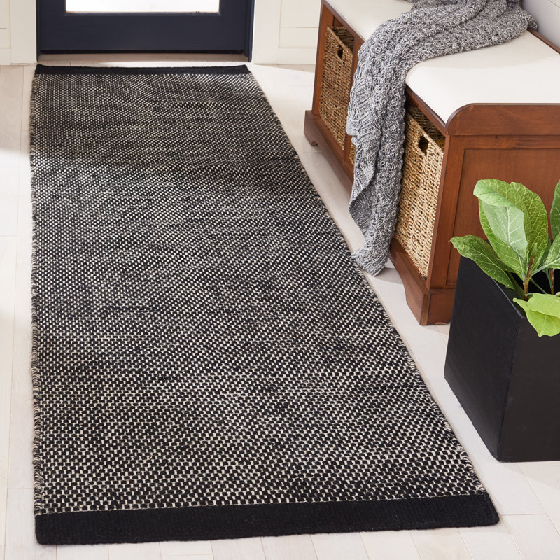 Tapis en laine tissé à la main Trellis, Tapis de couloir 2 pi 3 po x 9 pi