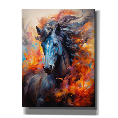 Toile épique «Fire Horse» par Momart