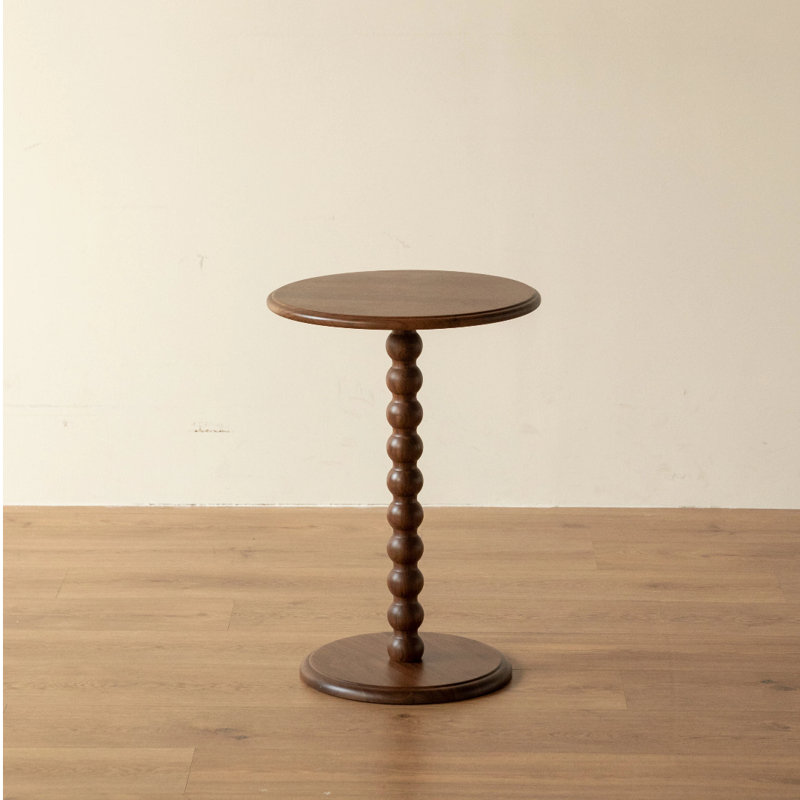 Solid Wood Pedestal Single, American Walnut