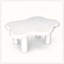 Table basse 40 po en bois avec 4 pieds ronds, petite table basse mignonne et table centrale irrégulière-1117039589