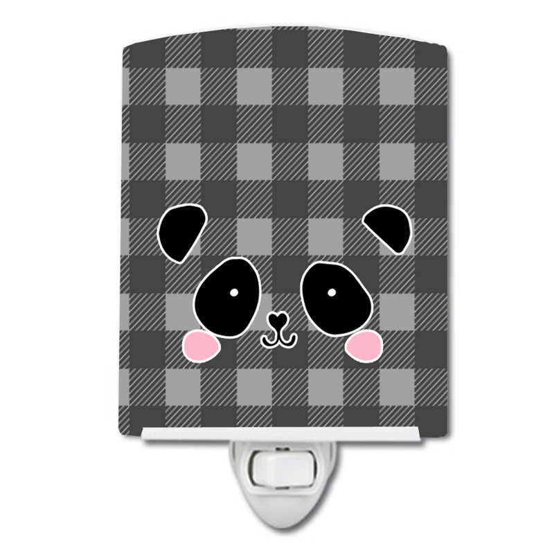 Panda Bear Face Ceramic Night Light