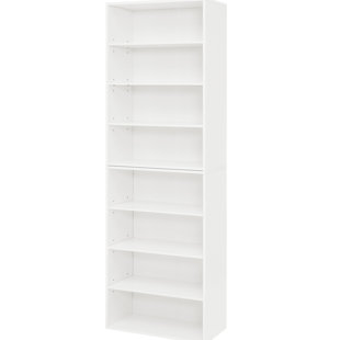 Cd Media Storage Unit, Double - Layer Design, 8 Cube Adjustable Shelving, Detachable, Construction, 25 Lbs Shelf Load Bearing Unit With 6 Shelves, Detachable Into Two Cabinets, Suitable For Living