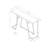 Narrow Table, Accent Table, Console Table, Hallway Table