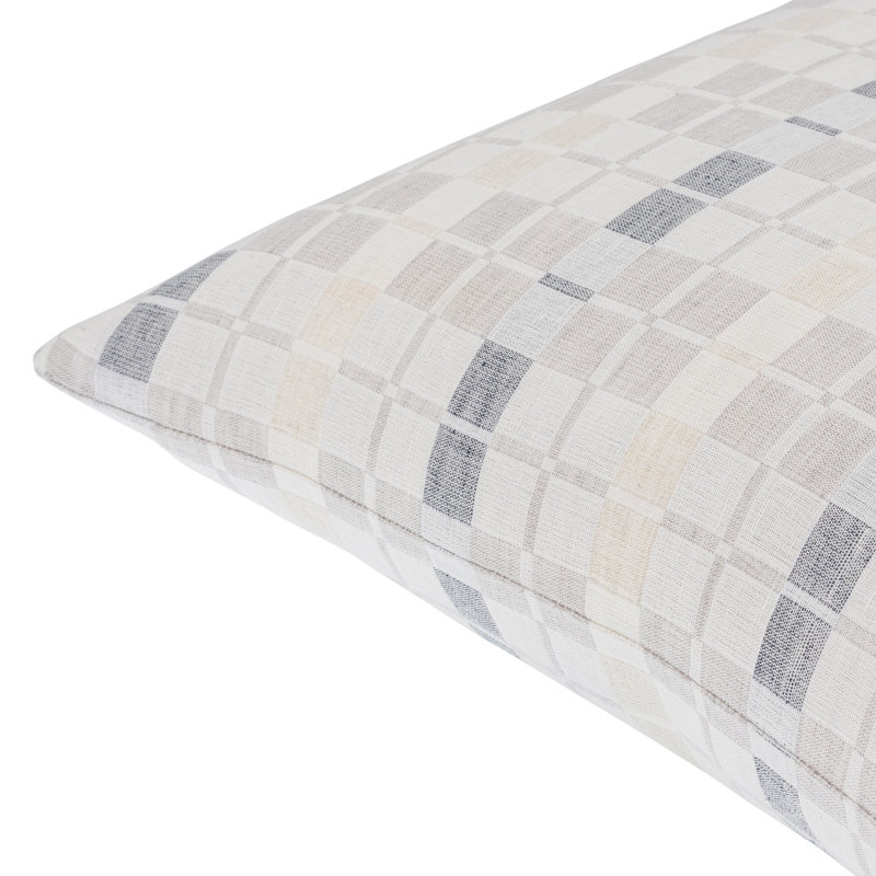 Deckland Geometric Linen Reversible Throw Pillow, 20" x 20", Down