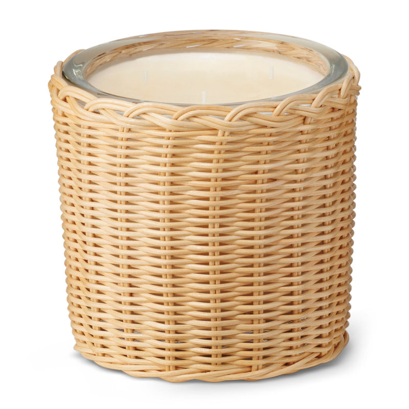 Tulia Wicker Uzes Tuberose Scented Jar Candle
