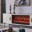Modern simulation electronic fireplace TV stand
