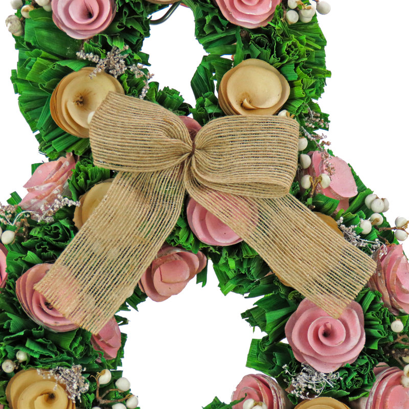 Décoration florale en forme de lapin 20 po The Holiday Aisle®