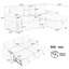 Canapé modulaire de 83,5 po avec canapé en L et canapé-lit-744822642