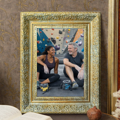 Cadre 3 pièces décoratif doré antique 11 "x 14" avec affichage horizontal ou vertical