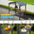 8X5ft  Arc Roof, Grill Canopy For Outdoor Grill W/Double Galvanized Steel Roof And 2 Side Shelves, BBQ Gazebo Grill Tent For Patio Garden Backyard-125980000