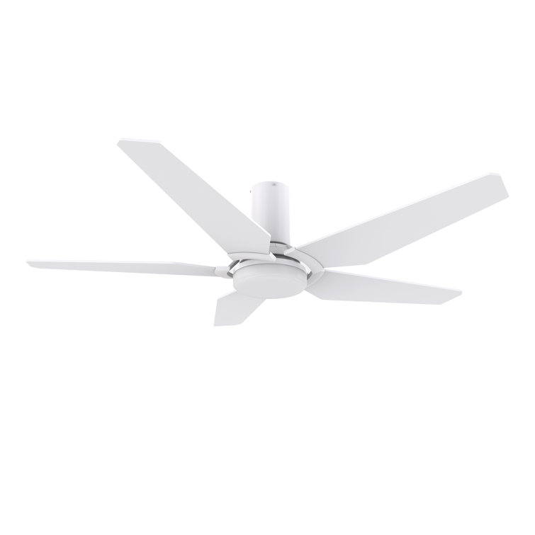 Smart DC Ceiling Fan with Light, Remote Control Flush-Mounted
