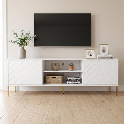 Meuble télé multifonctionnel unique avec lumière DEL