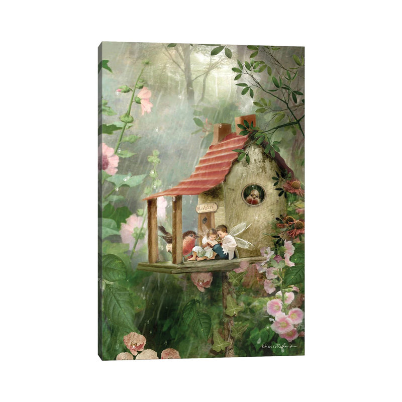 Rainy Day Hideaway - Giclée sur toile tendue avec châssis, H 40 po x l 26 po