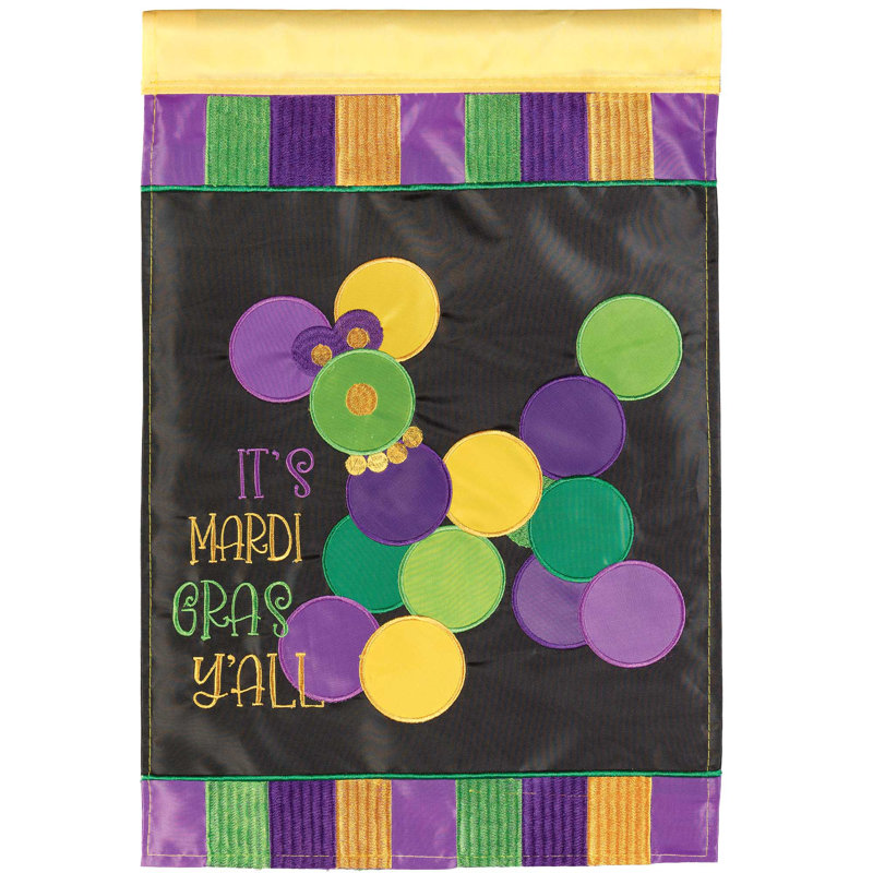 Drapeau de jardin en polyester Azor, H 44 po x l 30 po