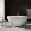 55'' X 30'' Freestanding Soaking Solid Surface Bathtub-114723100