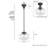 Saddle Creek 1 - Light Single Schoolhouse Pendant with Glass-91527887-91527889-91527892