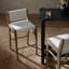 Charon Upholstered Stool with Solid Wood Frame-1027727018