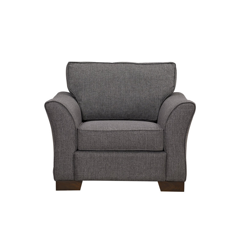 Upholstered Armchair, Dark Grey
