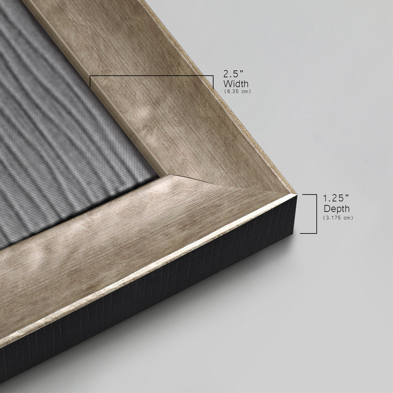 Found Textures I - Toile encadrée de qualité supérieure - prête à être accrochée, H 21 po x l 37 po x P 1,25 po