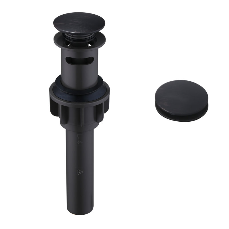 Pop-Up Bathroom Sink Drain with Overflow, Oil Rubbed Bronze
