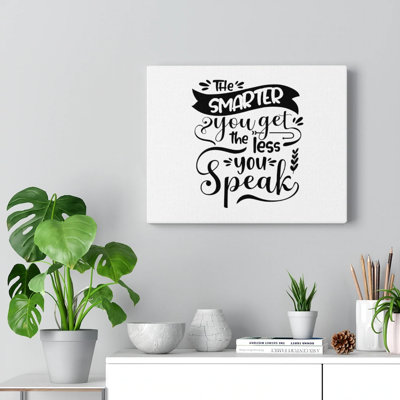 Smarter - Wrapped Canvas Print