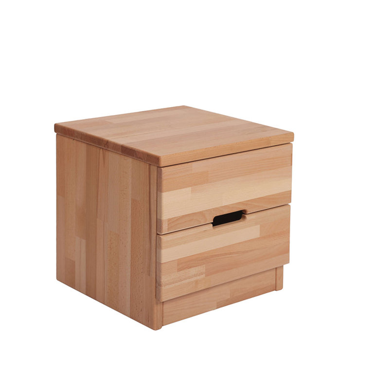 Avaani 2 Drawer Bedside Table, Beech (Natural)