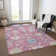 Machine Washable Indoor/Outdoor Chantille ACN1154 Pink Rug