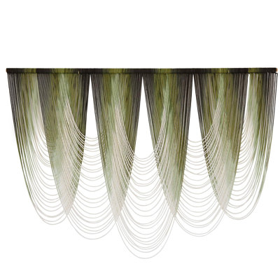 Macrame Wall Hanging Dip-Dyed Large Macrame Wall Decor Yarn Tapestry 57" W X 41" L For Headboard Bedroom Living Room Boho Fibre Home Art